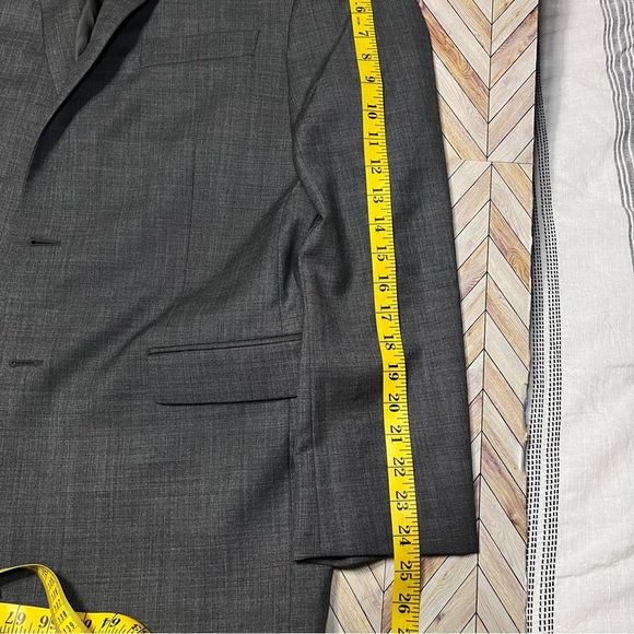 Lauren Ralph Lauren Wool Blazer Jacket Sportscoat Office Professional Dark Gray - Picture 9 of 14